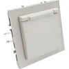 Tope Lighting Kreminis kištukinis lizdas su dangteliu IP44 "BORA" (su įžeminimu, be rėmelio)