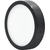 Tope Lighting Paviršinis apvalus juodas LED šviestuvas "MODENA" 16W-4000K