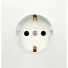 Tope Lighting Viengubas baltas kištukinis lizdas "BORA" (su įžeminimu, be rėmelio)