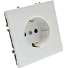 Tope Lighting Viengubas baltas kištukinis lizdas "BORA" (su įžeminimu, be rėmelio)