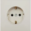 Tope Lighting Viengubas kreminis kištukinis lizdas "BORA" (su įžeminimu, be rėmelio)