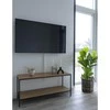 Ąžuolinės spalvos Vita TV staliukas su dviejomis lentynomis