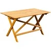 Lauko pietų stalas LAXO, medaus spalvos, 125cm