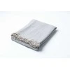 Pledas su kutais, pilkas, 165x210, 100% linas