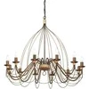 Pakabinamas šviestuvas Ideal Lux Suspended lamp with 12 lights CORTE, E14, red