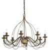 Pakabinamas šviestuvas Ideal Lux Suspended lamp with 8 lights CORTE, E14, auksinis color