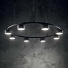 Pakabinamas šviestuvas Ideal Lux Suspended lamp with 6 lights MINOR, GX53, juodas
