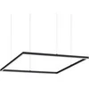 Ideal Lux Pakabinamas šviestuvas Oracle Slim D70 Square Bk 3000K
