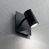 Sieninis šviestuvas Ideal Lux Wall lamp with 1 light SPOT, GU10, juodas