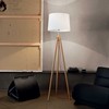 Ideal Lux Floor lamp with 1 light YORK, E27, baltas