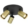 Italux Lubinis šviestuvas Nesto SPL-23436-3R-BK-BRSS