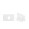 LED profilio VLT-XT-662 galinis dangtelis, spalva: balta, sidabro, antracito, juoda, aukso - Balta