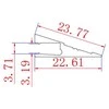 LED profilis VLT-WR-JP-06, 3000mm, spalva: juoda