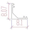 LED profilis VLT-WR-JP-23, 3000mm, spalva: balta
