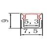 LED profilis VLT-XT-231, 3000mm, spalva: aukso