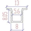 LED profilis VLT-XT-293, 3000mm, spalva: aukso