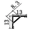 LED profilis VLT-XT-407, 3000mm, spalva: juoda