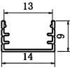 LED profilis VLT-XT-662, 3000mm, spalva: aukso
