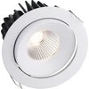 Lubinis šviestuvas FULL Dimeriuojamas Įleidžiamas LED šviestuvas NOBLE R1038, 15W, 3000K, 50°, garantija 10 metų