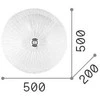 Lubinis šviestuvas Ideal Lux Ceiling lamp with 4 lights SHELL, E27, amber color