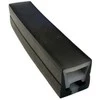 Silikoninis LED profilis 10x10 mm, spalva: juoda