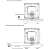 Šviesos intensyvumo reguliatorius su stiklo apdaila, juodas, valdymas TRIAC + RF 2.4GHz, 1 kanalo išėjimas.