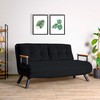 Hanah Home 2 vietų sofa-lova Sando 2-Seater - Juodas