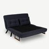 Hanah Home 2 vietų sofa-lova Sando 2-Seater - Juodas