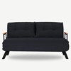 Hanah Home 2 vietų sofa-lova Sando 2-Seater - Juodas