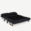 Hanah Home 2 vietų sofa-lova Sando 2-Seater - Juodas