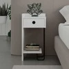 Asir Kalune Design Naktinis staliukas Sirius Left - Baltas v2