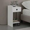 Asir Kalune Design Naktinis staliukas Sirius Left - Baltas v2