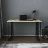 Asir Kalune Design Darbo stalas Kane - Juodas, Oak