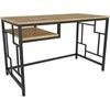 Asir Kalune Design Darbo stalas Kennesaw - Juodas, Oak