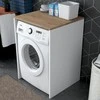 Kalune Desig CBNT FOR WASH MACH WHT/WALNUT 60X65X91.8 | Sourcing