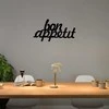 Mioli Decor Dekoratyvinis metalo sienos priedas Bon Appetit 1 - Juodas