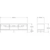 TV staliukas Asir Kalune Design Televizoriaus stovas Mono - Sapphire Oak