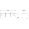 TV staliukas Asir Kalune Design Televizoriaus stovas Shape - Sapphire Oak