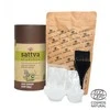 Augaliniai šviesiai rudi plaukų dažai šviesiai rudas, Sattva Ayurveda, 150g
