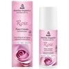 Regeneruojantis ir drėkinantis veido kremas Rose, Amrita Organics, 50 ml