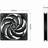 ARCTIC P12 SLIM PWM PST korpuso ventiliatorius, 4-pin, 120mm, siauras, juodas