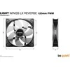 be quiet! LIGHT WINGS LX 120mm PWM Reverse, juoda