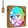 140 mm „Thermaltake CT140 EX Reverse ARGB Sync“ kompiuterio aušinimo ventiliatorius, žvyro ir smėlio spalvos, 3 vnt.