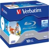 1x10 Verbatim BD-R Blu-Ray 50GB 6x Speed Jewel Case