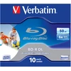 1x10 Verbatim BD-R Blu-Ray 50GB 6x Speed Jewel Case
