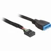 Kabelis Delock USB2.0 moteriškas>USB3.0 vyriškas