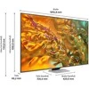 Televizorius Samsung GQ85Q80DATXZG 214cm 85" 4K LED Smart TV Fernseher