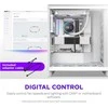 240mm NZXT F-Serie F240X RGB Lüfter Single Baltas RF-U24PN-W1