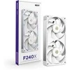 240mm NZXT F-Serie F240X RGB Lüfter Single Baltas RF-U24PN-W1