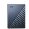 Kietasis diskas Western Digital My Passport Ultra 6TB Mėlyna USB-C/USB3.0 HDD 2,5" metalo apdaila RTL nešiojamas išorinis